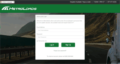 Desktop Screenshot of metroloads.com