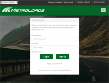 Tablet Screenshot of metroloads.com